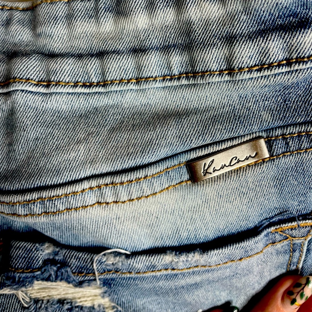 Heavily distressed Kancan Jeans